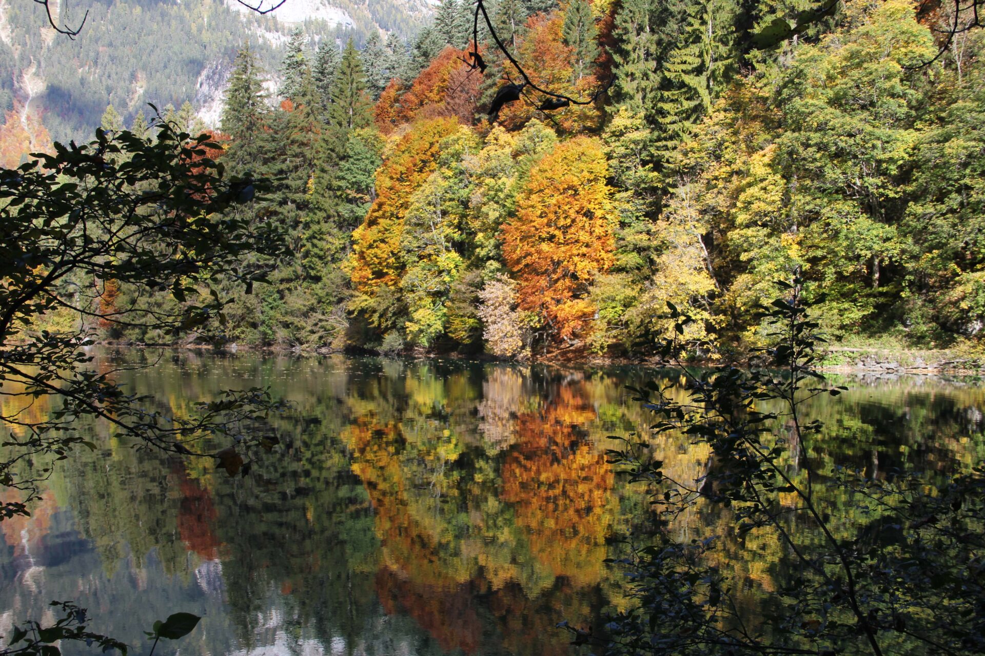 Il foliage al Lago di Tovel